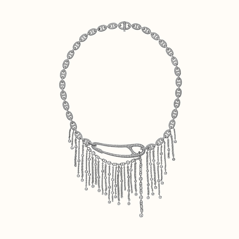 Chaine d'Ancre Punk fringe necklace, large model | Hermès USA